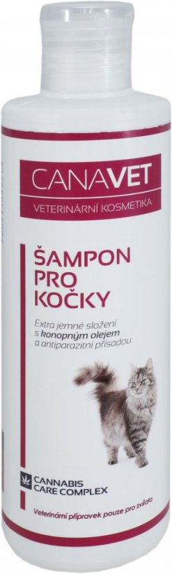 Canavet Šampūns kaķiem Pretparazītu līdzeklis 250ml