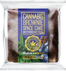 Cannabis Blueberry Haze Brownie (gusto medio Sativa) - Cartone (24 confezioni)