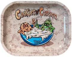 Best Buds Cookies And Cream Rolltablett aus Metall, klein, 14 x 18 cm