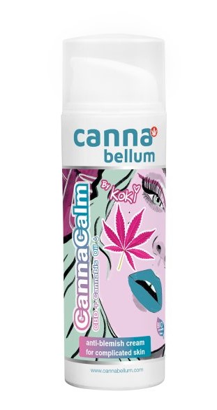 Cannabellum από την koki CBD CannaCalm κρέμα για νεανικό πολύπλοκο δέρμα, 50 ml - συσκευασία 6 τεμαχίων