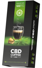 CBD Кафе на капсули (10 mg CBD) - Картонена кутия (10 кутии)