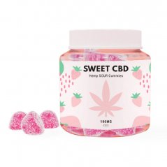 Sweet CBD Gummies - Erdbeere, 100 mg CBD, 20 Stück x 5 mg, 60 g