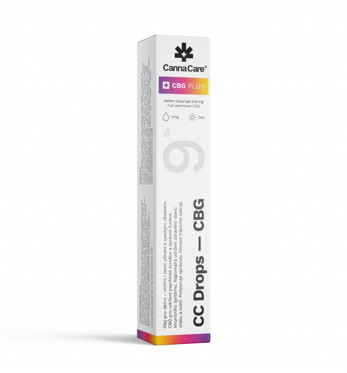 CannaCare CC Drops s CBG 9 %, 630 mg