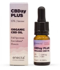 *Enecta CBDay Plus Intens Volledig spectrum CBD olie- 15%, 1500 mg, 10 ml