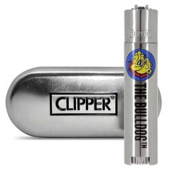 The Bulldog Clipper Сребърна метална запалка + подаръкbox