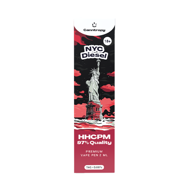 Canntropy HHCPM Vape Pen NYC Diesel, HHCPM 97% kvalita, 2 ml