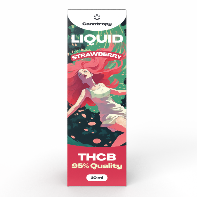 Cannatropy THCB Fragola liquida, qualità THCB 95%, 10ml