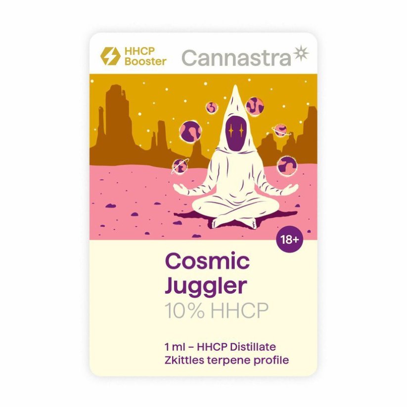 Cannastra HHCP kasetė Cosmic Jugler (Zkittles), 10%, 1 ml