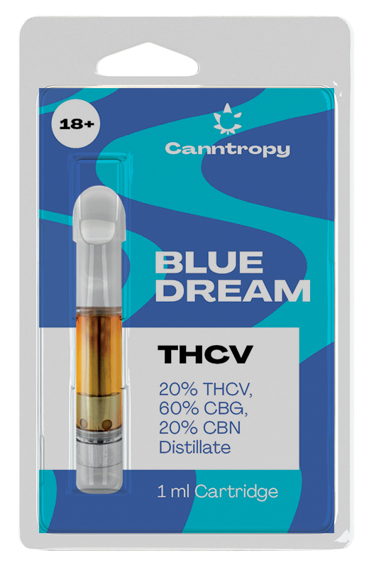 Canntropy THCV patron Blå drøm - 20 % THCV, 60 % CBG, 20 % CBN, 1 ml