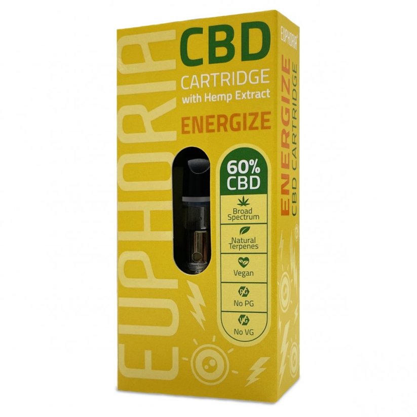 Euphoria Cartuș CBD Energizează 300 mg, 0,5 ml