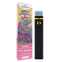 Canntropy THCV Disposable Vape Pen GMO Cookies levande harts terpener, THCV 96% kvalitet, 1 ml
