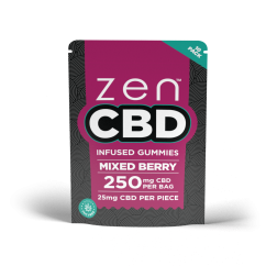Gomitas ZEN CBD - Bayas mixtas, 250 mg, 10 piezas