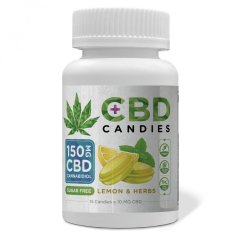 Euphoria CBD キャンディー レモンとハーブ 150 mg CBD、15 個 x 10 mg