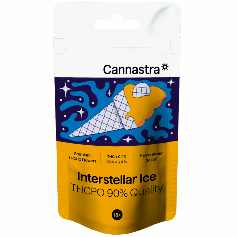Cannastra THCPO Flower Interstellar Ice, THCPO 90 % kvalitet, 1g - 100 g