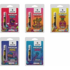 Canapuff HHC patronbundt, 96 % HHC, alt i ét sæt - 5 smagsvarianter x 0,5 ml