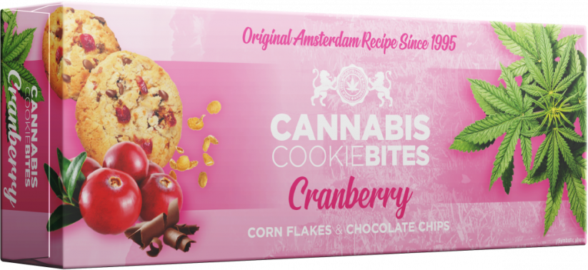 Cannabis Tranebær Cookie Bites