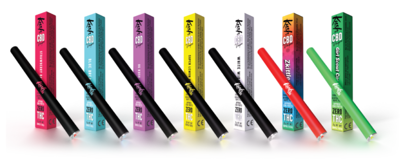 Kush Vape CBD Vape penna, Allt 7 i 1 uppsättning, 1400mg CBD