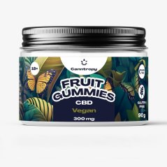Canntropy CBD Fruit Gummies Vegán, 30 db x 10 mg, 300 mg CBD, 90 g
