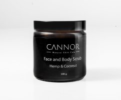 Cannor Peeling für Gesicht und Körper - Face & Body Scrub, 500g