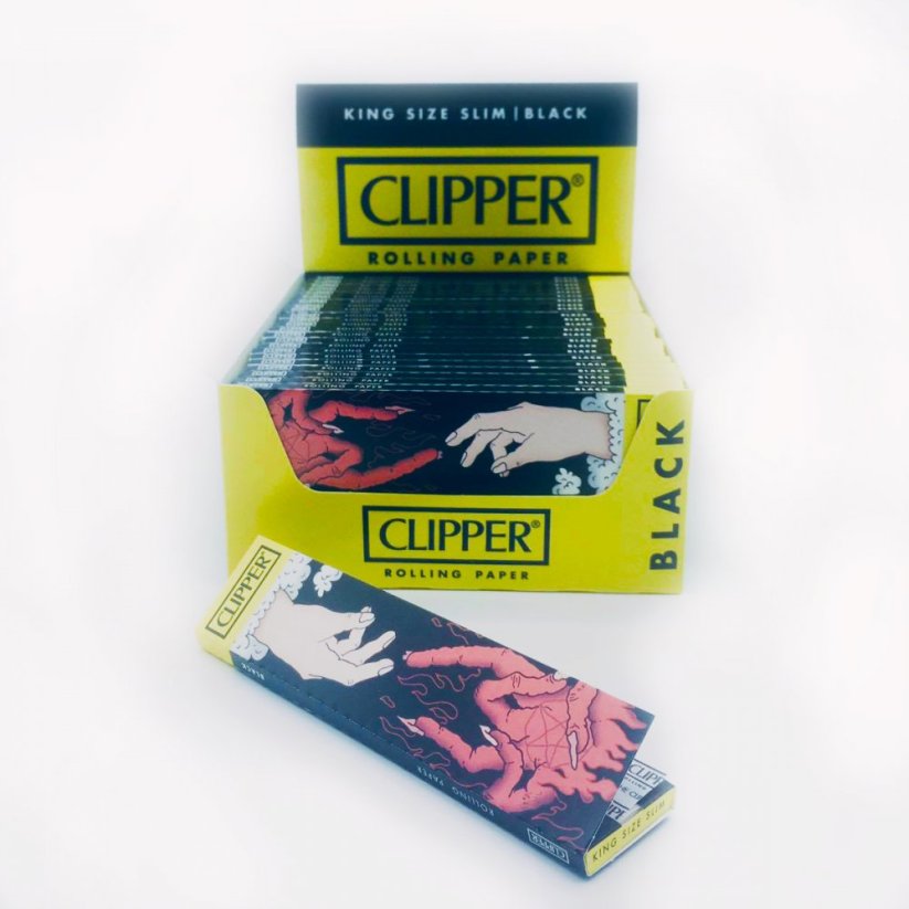 Clipper キングサイズ スリム - 超薄型ローリングペーパー、33 個