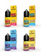 Canapuff HHC vedelikud, kõik ühes komplekt – 4 maitset x 10 ml