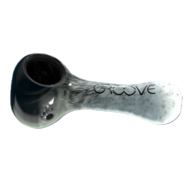 Groove Pipa Tangan Fritted 4", Black Frost