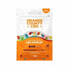 Orange County CBD Bjørne, mini rejsepakke, 100 mg CBD, 6 stk, 25 g