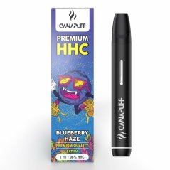 CanaPuff BLUEBERRY HAZE 96 % HHC - ერთჯერადი ვაიპ კალამი, 1 მლ