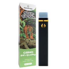 Canntropy CBNO ühekordselt kasutatav Vape Pen Sour Tangie, CBNO 94% kvaliteet, 1 ml