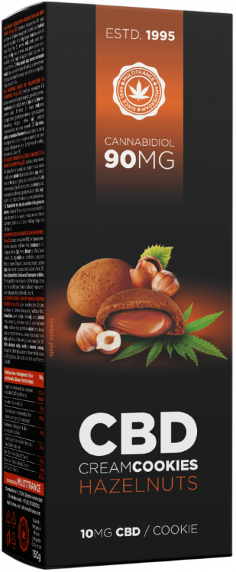 CBD mogyorókrémes kekszek (90 mg)