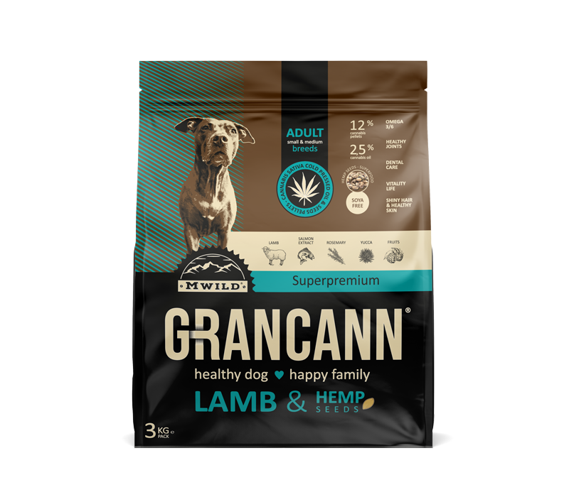 Grancann Lampaan & hampunsiemenet - Hamppuruoka pienille ja keskikokoisille roduille, 3kg