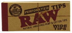 RAW Perforated Wide Tips Unbleached wide filters