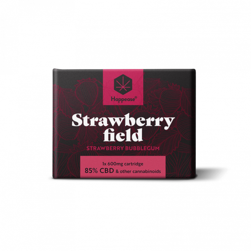Happease CBD kassett Strawberry Field 600 mg, 85% CBD
