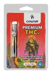 CanaPuff THCV Cartucho PAPAYA PUNCH, THCV 79 %, 0,5 ml