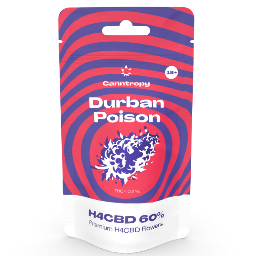 Canntropy H4CBD λουλούδι Durban Poison 60 %, 1 g - 100 g