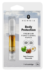 Hemnia Cartridge Body Protection - 20% CBC , 75% CBG, босилек, канела, лайка, 1 ml