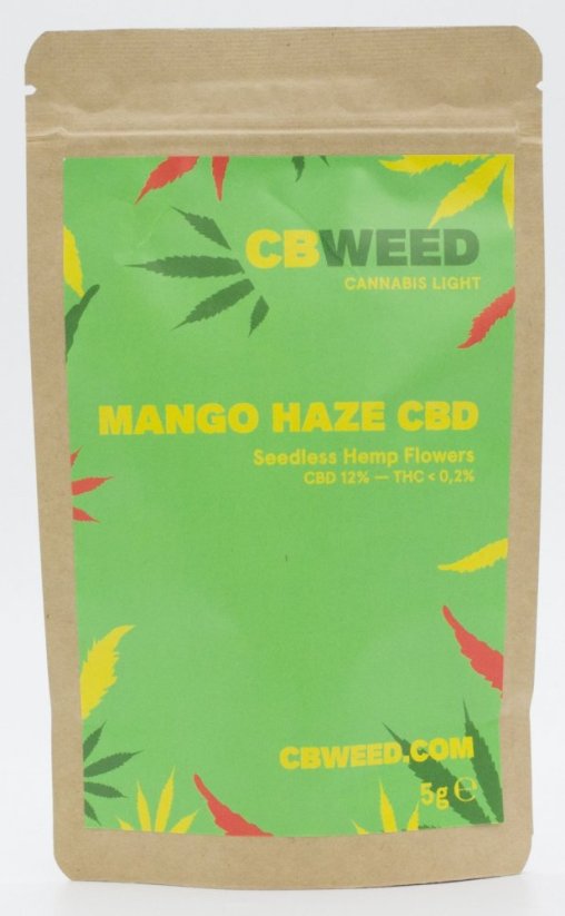 Cbweed Mango Haze CBD blóm - 2 til 5 grömm