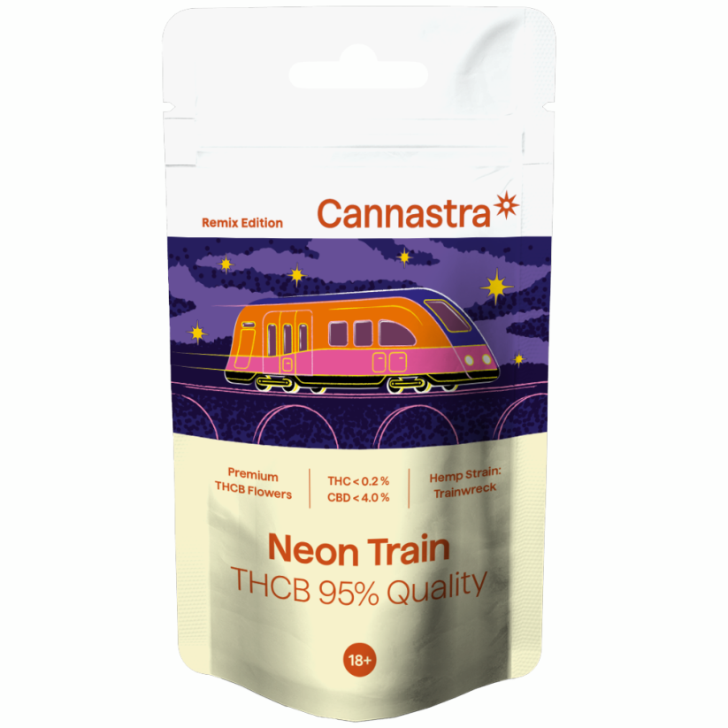 Cannastra THCB Flower Neon Train, qualità THCB 95%, 1g - 100 g
