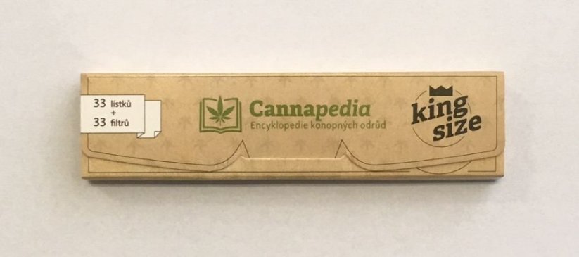 Cannapedia Tamaño gigante Documentos + marrón filtros, 33 piezas