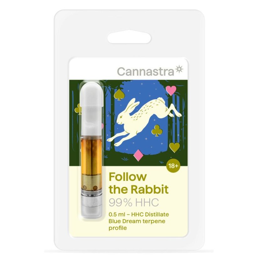 Cannastra HHC Cartridge Follow the Rabbit (Blue Dream), 99 %, 0,5 ml