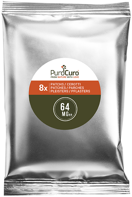 PuroCuro Obliži s konopljino CBD formulo, tester - 8 kosov 32 mg & 8 kosov 64 mg