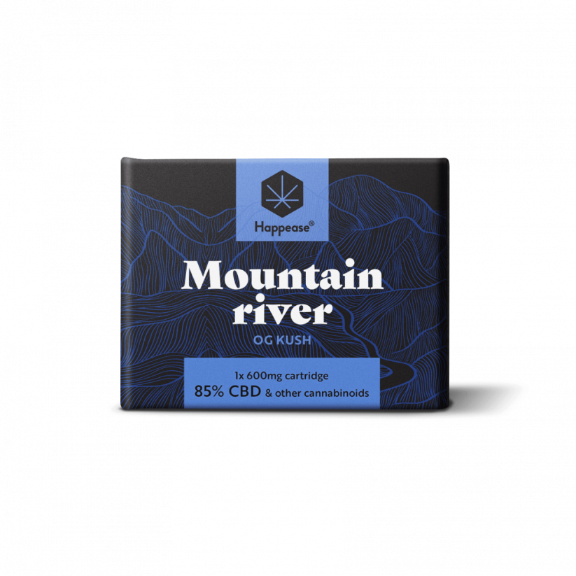 Happease Skartoċċ CBD Mountain River 600 mg, 85 % CBD